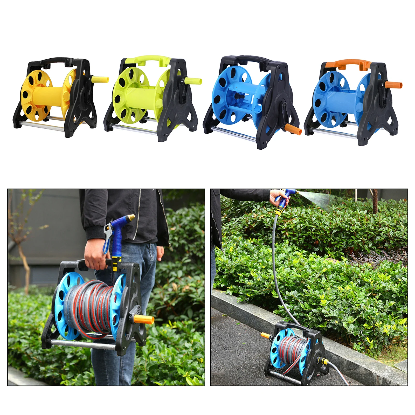 Manual Rewind Garden Hose Reel Cart Storage Rack Pipe Organizer Garden Tool
Manual Rewind Garden Hose Reel Cart Storage Rack Pipe Organizer Garden Tool