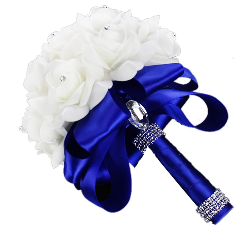 Beautiful Rose Wedding Bouquet Handmade Flowers Artificial Bridal Bouquets Fake Crystal Decoration Holding Flower For Brides
Beautiful Rose Wedding Bouquet Handmade Flowers Artificial Bridal Bouquets Fake Crystal Decoration Holding Flower For Brides