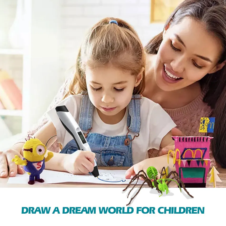 3D Pen SL-300A Low Temperature Pen Filament PLA ABS PCL Filament for 3D Pen Gift For Children Toys for Kids New
3D Pen SL-300A Low Temperature Pen Filament PLA ABS PCL Filament for 3D Pen Gift For Children Toys for Kids New