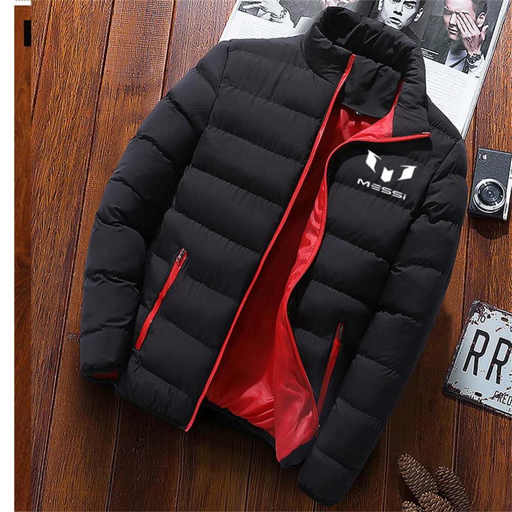 

Inverno marca jaqueta casual 2021 novo ao ar livre roupas esportivas masculina cor sólida forro de algodão grosso outono e inver