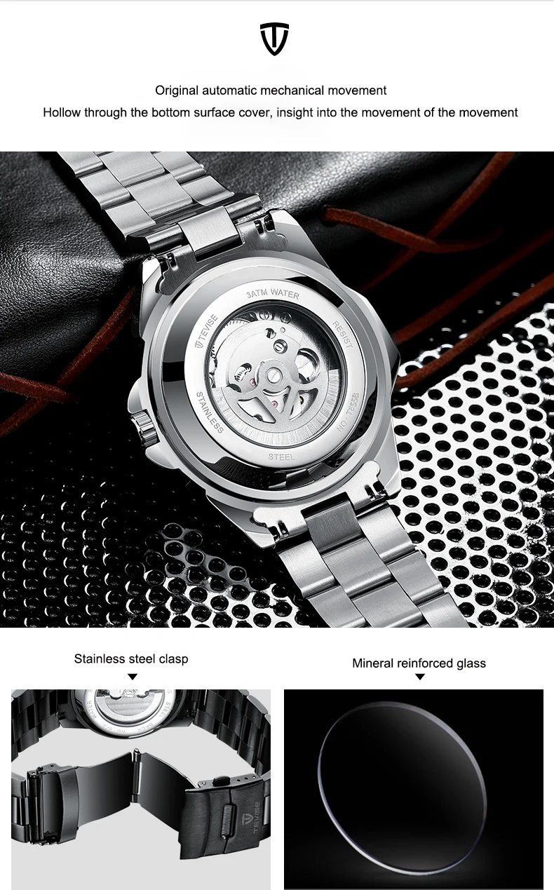 Dropshipping Men watch TEVISE Luxury Brand Watches Tourbillon Mechanical Clock Fashion Automatic Sport Watches Relogio Masculino
Dropshipping Men watch TEVISE Luxury Brand Watches Tourbillon Mechanical Clock Fashion Automatic Sport Watches Relogio Masculino