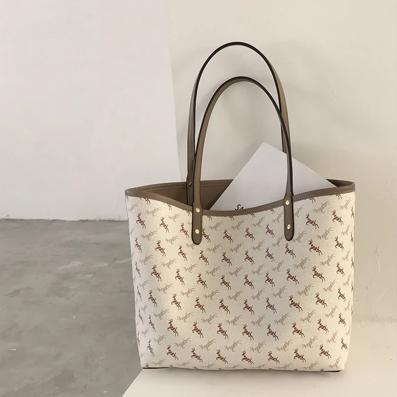 One-Shoulder Large Bags Women's 2020 New Popular Net Red Fashion Printed Pony Tote Bag Versatile Large Capacity Bag
One-Shoulder Large Bags Women's 2020 New Popular Net Red Fashion Printed Pony Tote Bag Versatile Large Capacity Bag