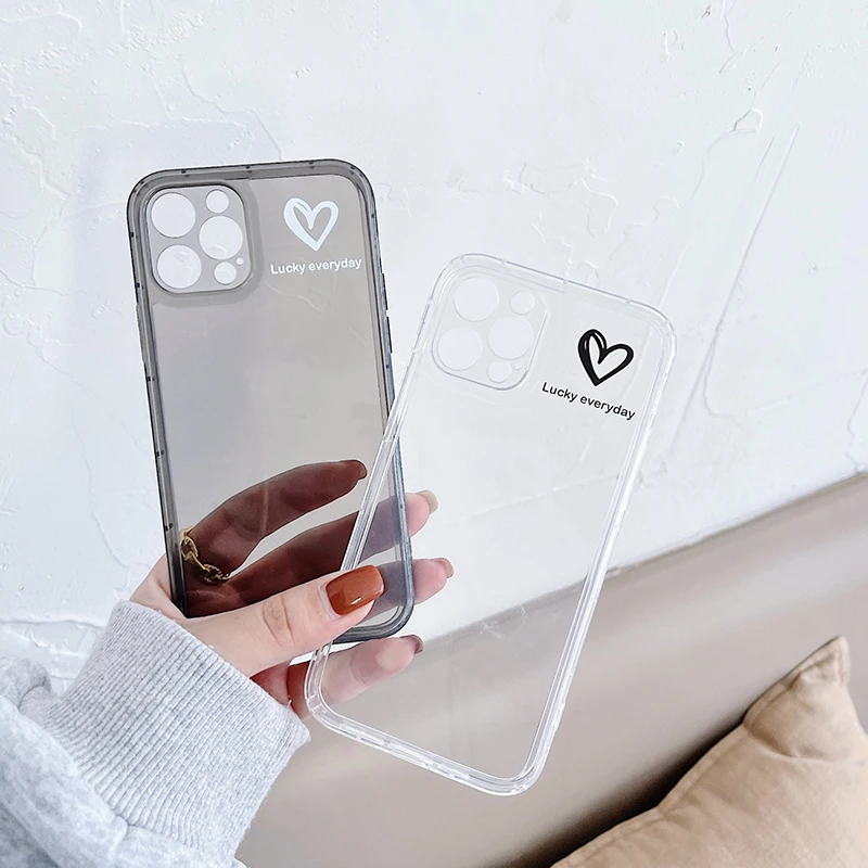 For iPhone 12 Pro Max Cases Cute Love Heart Letter Phone Case For iPhone 11 Pro Max X XS XR 7 8 Plus Transparent Back Cover
For iPhone 12 Pro Max Cases Cute Love Heart Letter Phone Case For iPhone 11 Pro Max X XS XR 7 8 Plus Transparent Back Cover