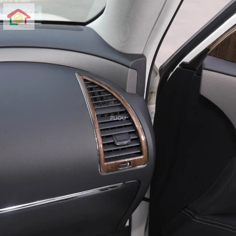 For Nissan Patrol Armada QX56 QX80 2017Front air conditioner Vent outlet Cover decoration ABS Chrome interior mouldings
For Nissan Patrol Armada QX56 QX80 2017Front air conditioner Vent outlet Cover decoration ABS Chrome interior mouldings