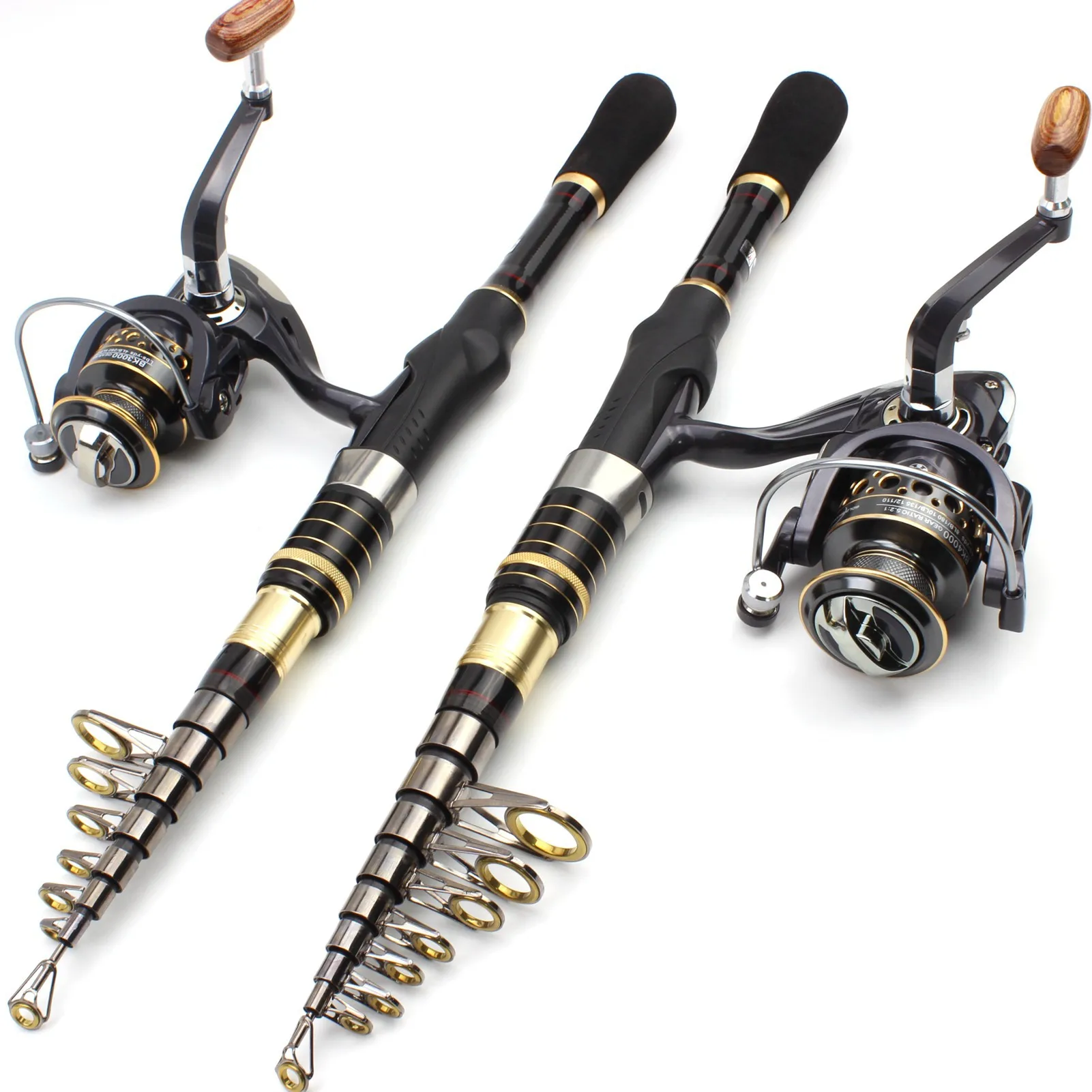 AOYA Telescopic Fishing Rod and Reel Combo 1.8/2.1/2.4/2.7/3.0/3.3m Spinning Carbon Fiber Pole BK2000/3000/4000 Reel Tackle
AOYA Telescopic Fishing Rod and Reel Combo 1.8/2.1/2.4/2.7/3.0/3.3m Spinning Carbon Fiber Pole BK2000/3000/4000 Reel Tackle