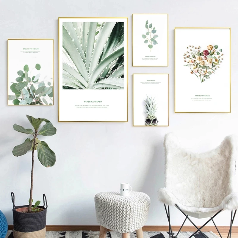 Nordic modern green small fresh plant flowers and leaves HD art canvas prints and posters corridor living room decoration painti
Nordic modern green small fresh plant flowers and leaves HD art canvas prints and posters corridor living room decoration painti