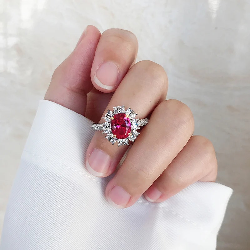 100% Real 925 Sterling Silver 2CT 7*9M Ruby Lab Diamond Gemstone Wedding Bands Engagement Rings For Women Fine Jewelry Wholesale
100% Real 925 Sterling Silver 2CT 7*9M Ruby Lab Diamond Gemstone Wedding Bands Engagement Rings For Women Fine Jewelry Wholesale