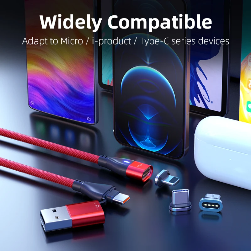 Кабель зарядный USB Type-C на 100 Вт 6 в 1 | Мобильные телефоны и аксессуары