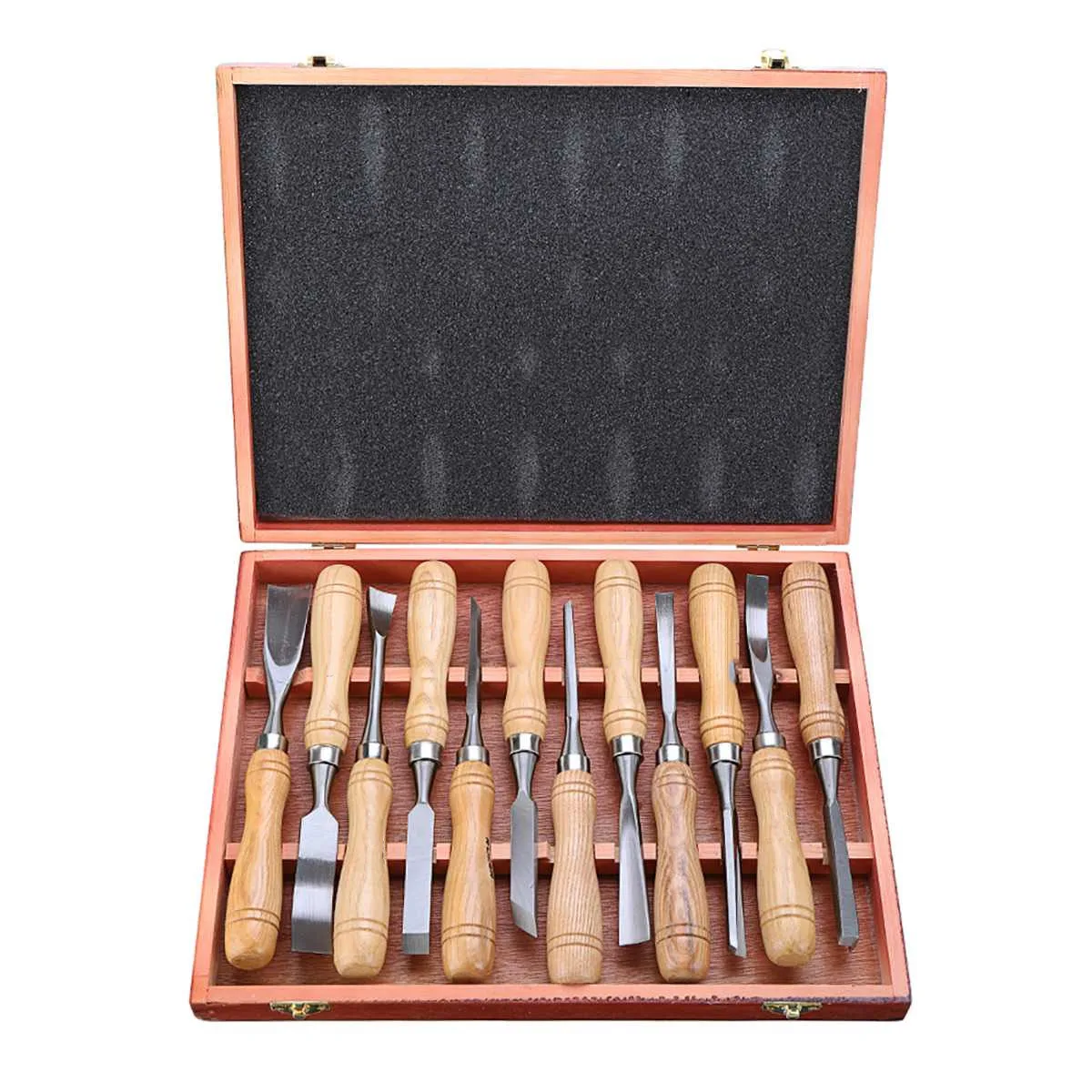 DANIU 12pcs Wood Turning Carving Tool Set Chrome Vanadium Steel Wood Carving Chisels Blade Woodworking Tool New
DANIU 12pcs Wood Turning Carving Tool Set Chrome Vanadium Steel Wood Carving Chisels Blade Woodworking Tool New