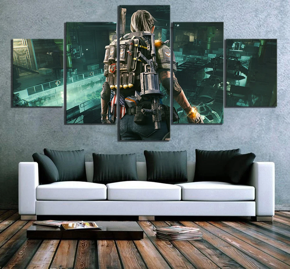 Canvas Modern Picture Home Decor 5 Panel Tom Clancy'S The Division Game Solider Painting Wall Art Prints Poster Modular Bedroom
Canvas Modern Picture Home Decor 5 Panel Tom Clancy'S The Division Game Solider Painting Wall Art Prints Poster Modular Bedroom
