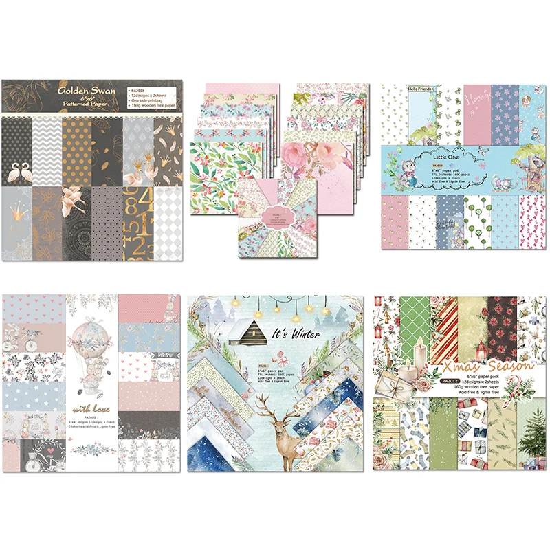Wonderful 6 Sets Optional Pattern Background Paper Patterned Paper Scrapbooking Paper Pack Handmade Craft Paper Craft Paper Pad
Wonderful 6 Sets Optional Pattern Background Paper Patterned Paper Scrapbooking Paper Pack Handmade Craft Paper Craft Paper Pad