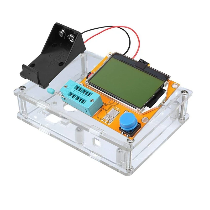 ESR Meter Mega328 Transistor Tester Digital V2.68 LCR-T4 Capacitance MOS/PNP/NPN LCR 12864 LCD Screen Tester with Box
ESR Meter Mega328 Transistor Tester Digital V2.68 LCR-T4 Capacitance MOS/PNP/NPN LCR 12864 LCD Screen Tester with Box