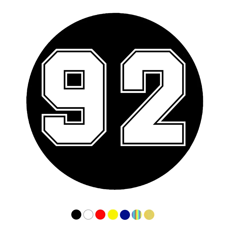 CS-10275# Vinyl Decal Number 92 Car Sticker Waterproof Auto Decors on Truck Bumper Rear Window Choose Size
CS-10275# Vinyl Decal Number 92 Car Sticker Waterproof Auto Decors on Truck Bumper Rear Window Choose Size