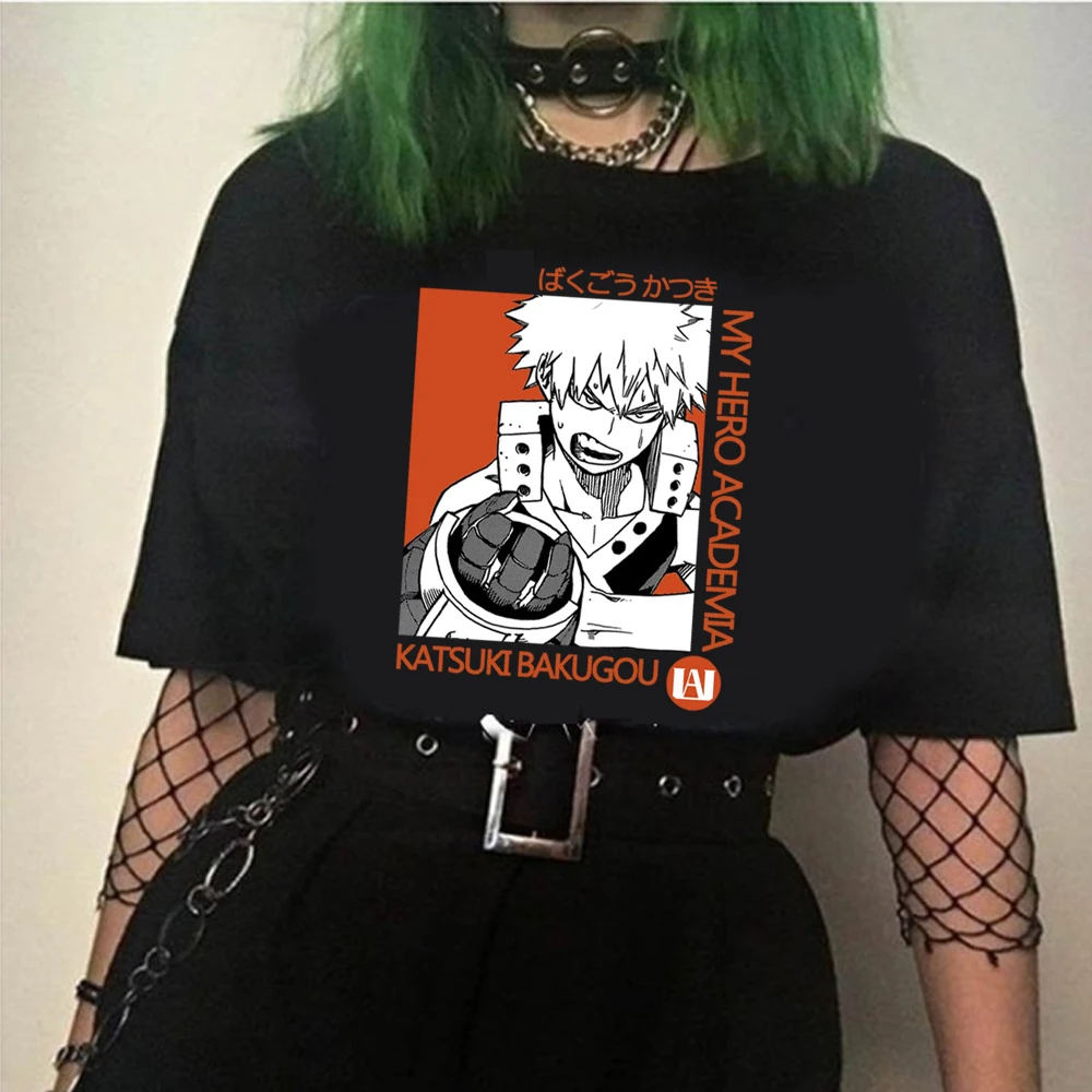 My Hero Academia Tees Shirt Woman Katsuki Bakugo Short Sleeved T Shirt 
My Hero Academia Tees Shirt Woman Katsuki Bakugo Short Sleeved T Shirt