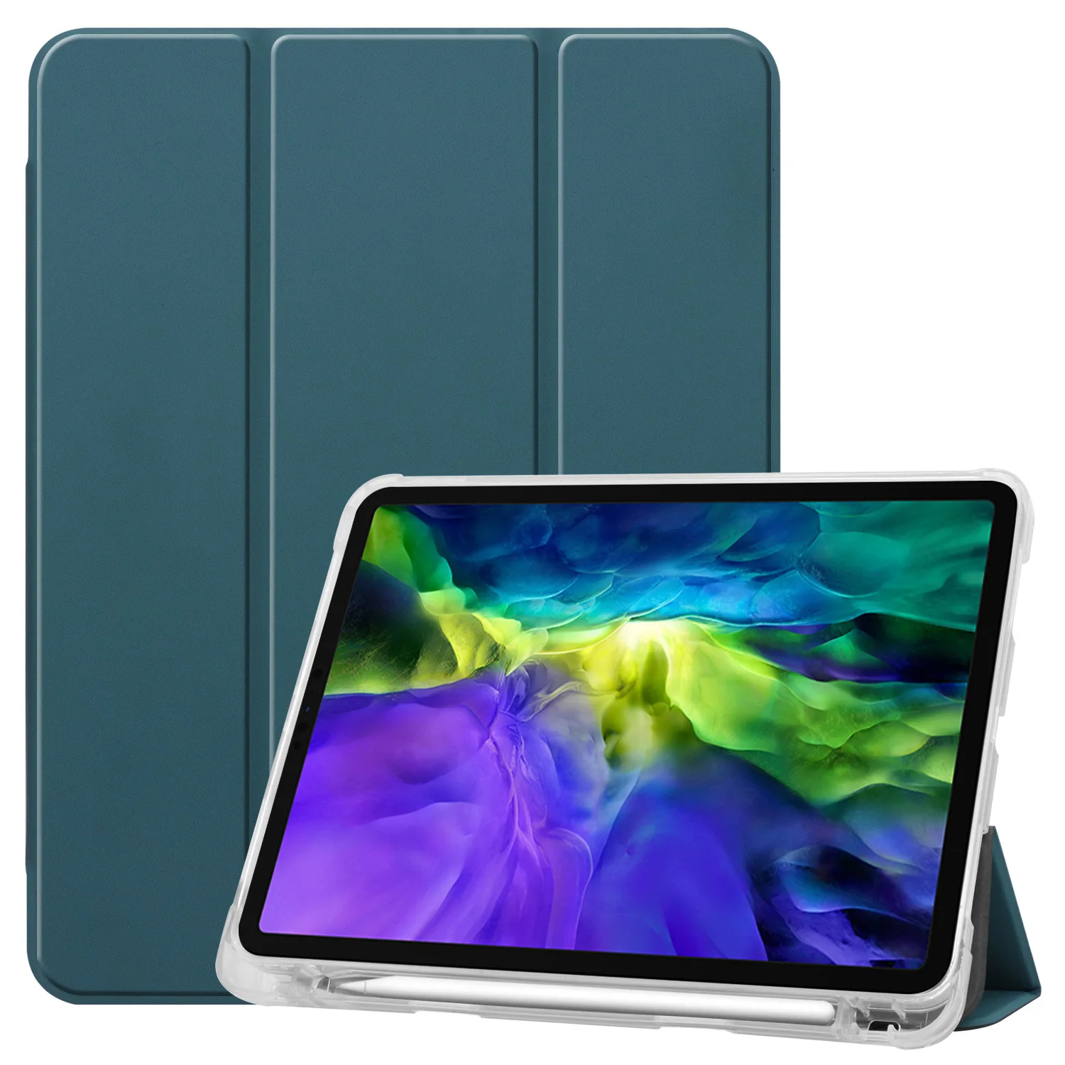 Универсальный трехскладной защитный чехол для Ipad Pro 11 дюймов 2020/2018 Прозрачный ударопрочный чехол из ТПУ с карманом для ручки
Универсальный трехскладной защитный чехол для Ipad Pro 11 дюймов 2020/2018 Прозрачный ударопрочный чехол из ТПУ с карманом для ручки