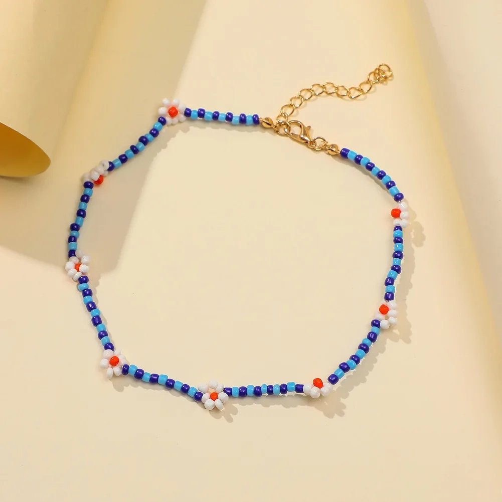 Hot Selling 2021 New Hot Daisy Flower Colorful Beads Clavicle Choker Necklace for Women Girls Spring Summer Jewelry Wholesale
Hot Selling 2021 New Hot Daisy Flower Colorful Beads Clavicle Choker Necklace for Women Girls Spring Summer Jewelry Wholesale