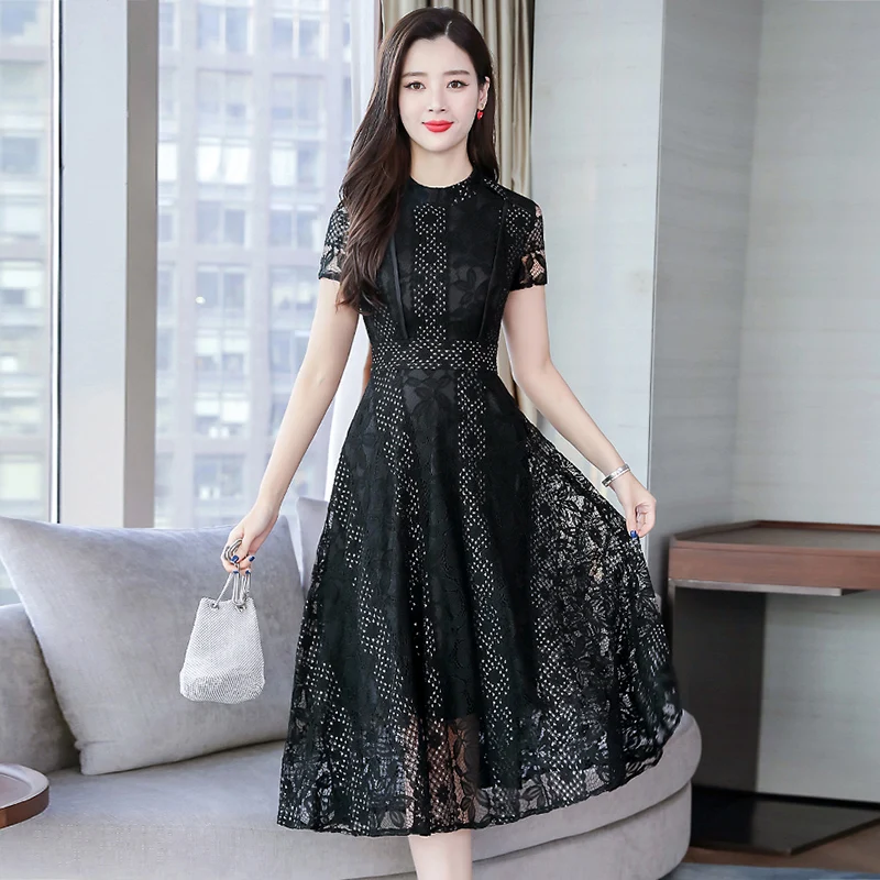 2020 Pink Lace Dress Party Cute Women Elegant Midi Fairy Dresses Women Sexy Hollow Out Flower Slim Waist Summer Vestidos
2020 Pink Lace Dress Party Cute Women Elegant Midi Fairy Dresses Women Sexy Hollow Out Flower Slim Waist Summer Vestidos