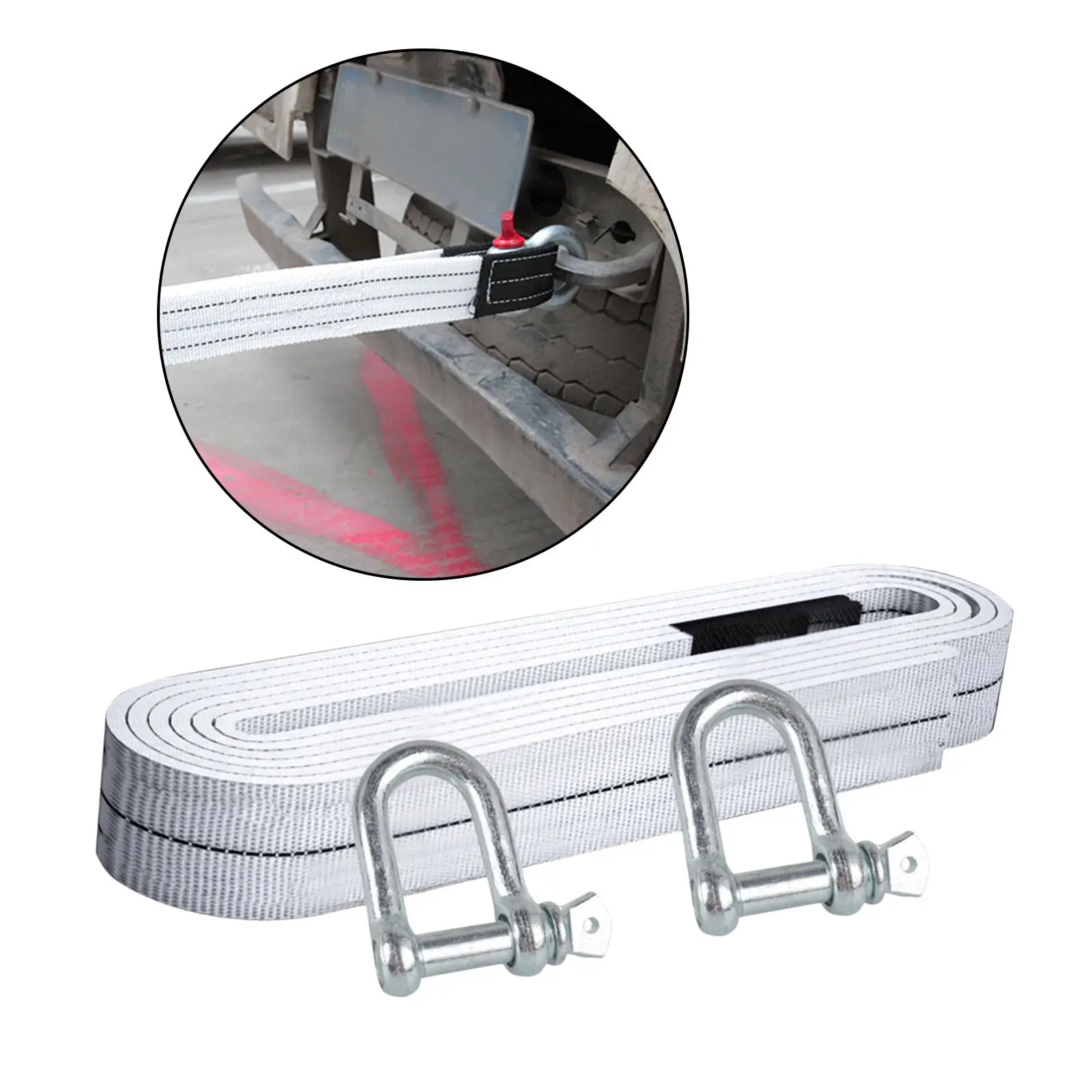 Trailer Winch Strap (Up To 6 Ton) 5 Meters Towing Ropes Tow Straps with Hook for Car Equipment
Trailer Winch Strap (Up To 6 Ton) 5 Meters Towing Ropes Tow Straps with Hook for Car Equipment