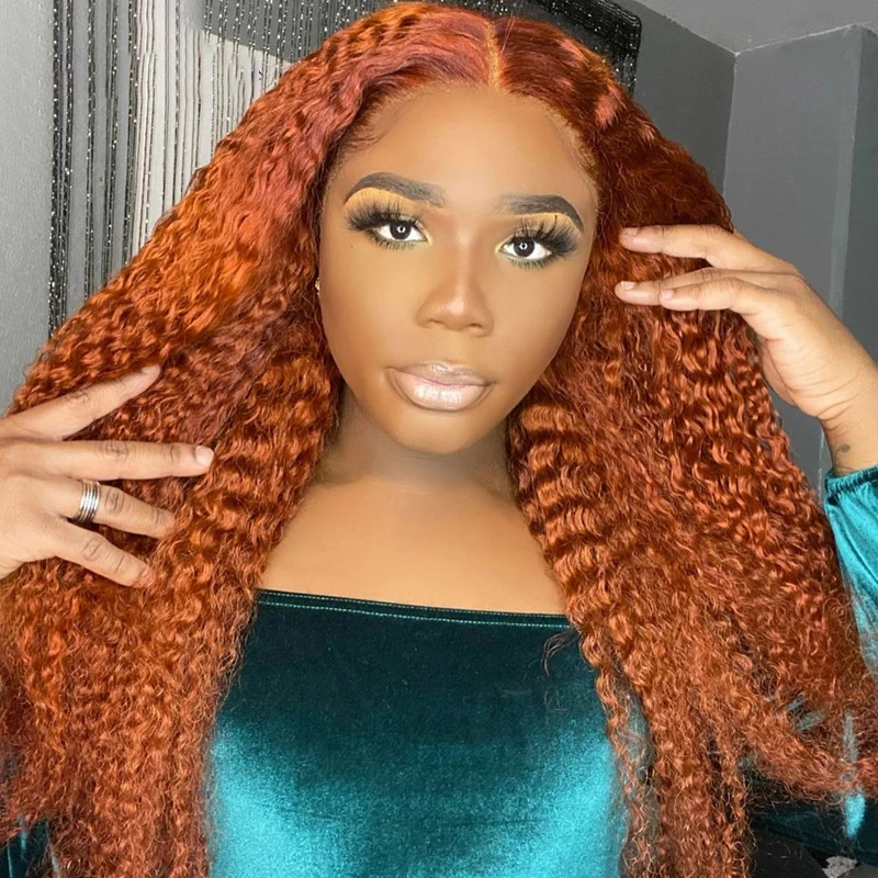 Glueless Ginger Orange Curly Middle Part Lace Front Wig Babyhair for Black Women Synthetic Heat Resistant Preplucked Deep Wave
Glueless Ginger Orange Curly Middle Part Lace Front Wig Babyhair for Black Women Synthetic Heat Resistant Preplucked Deep Wave
