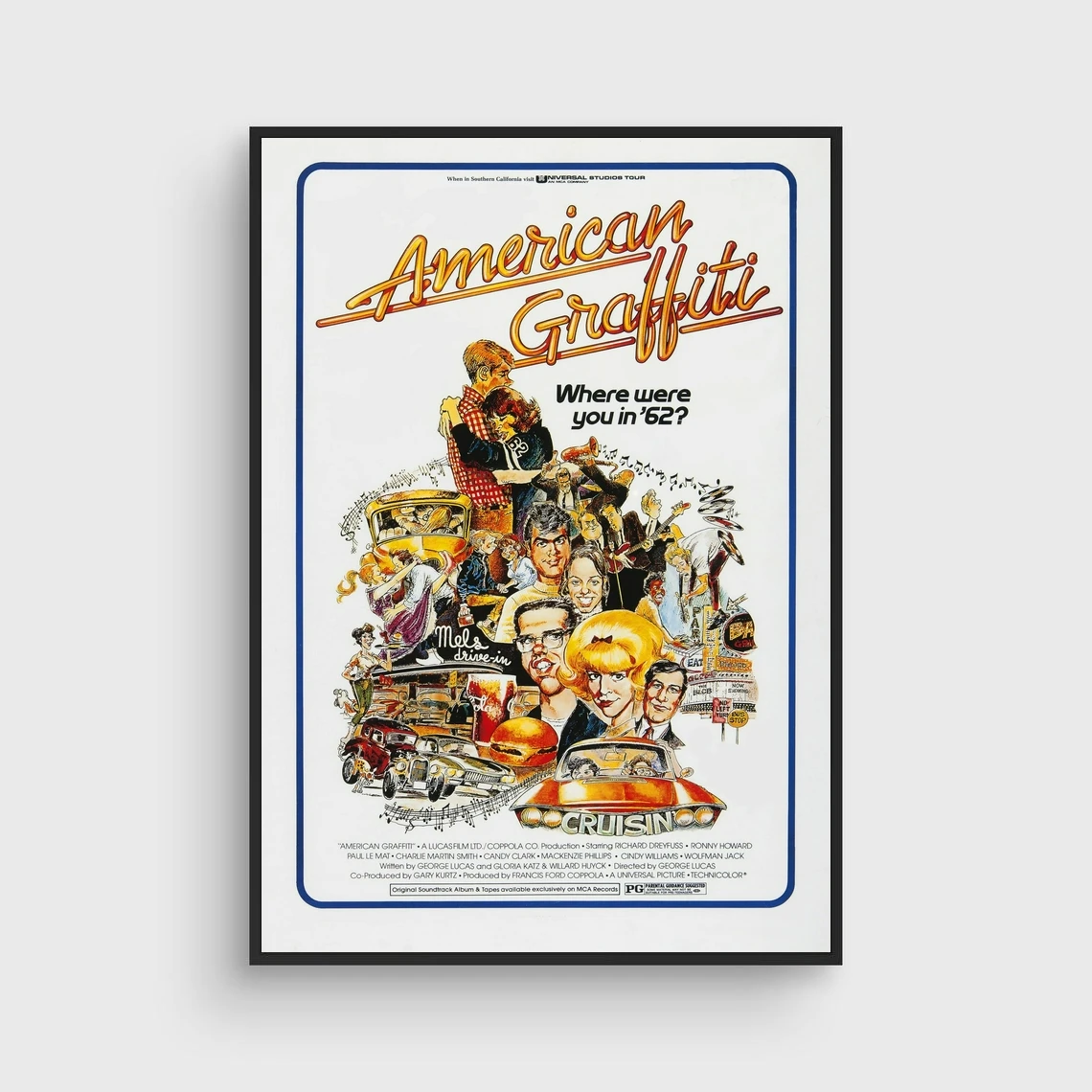 American Graffiti Movie Poster Canvas Print Home Wall Painting Decoration (No Frame)
American Graffiti Movie Poster Canvas Print Home Wall Painting Decoration (No Frame)