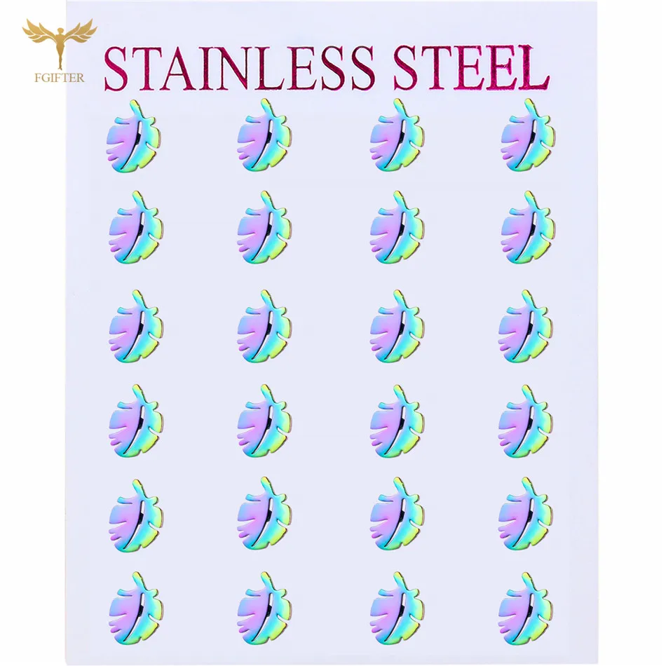 Earrings Set for Women Leaf Ear Stud Colorful Stainless Steel Accessories Boho Summer Jewelry Ladies Fashion Earring Brincos
Earrings Set for Women Leaf Ear Stud Colorful Stainless Steel Accessories Boho Summer Jewelry Ladies Fashion Earring Brincos