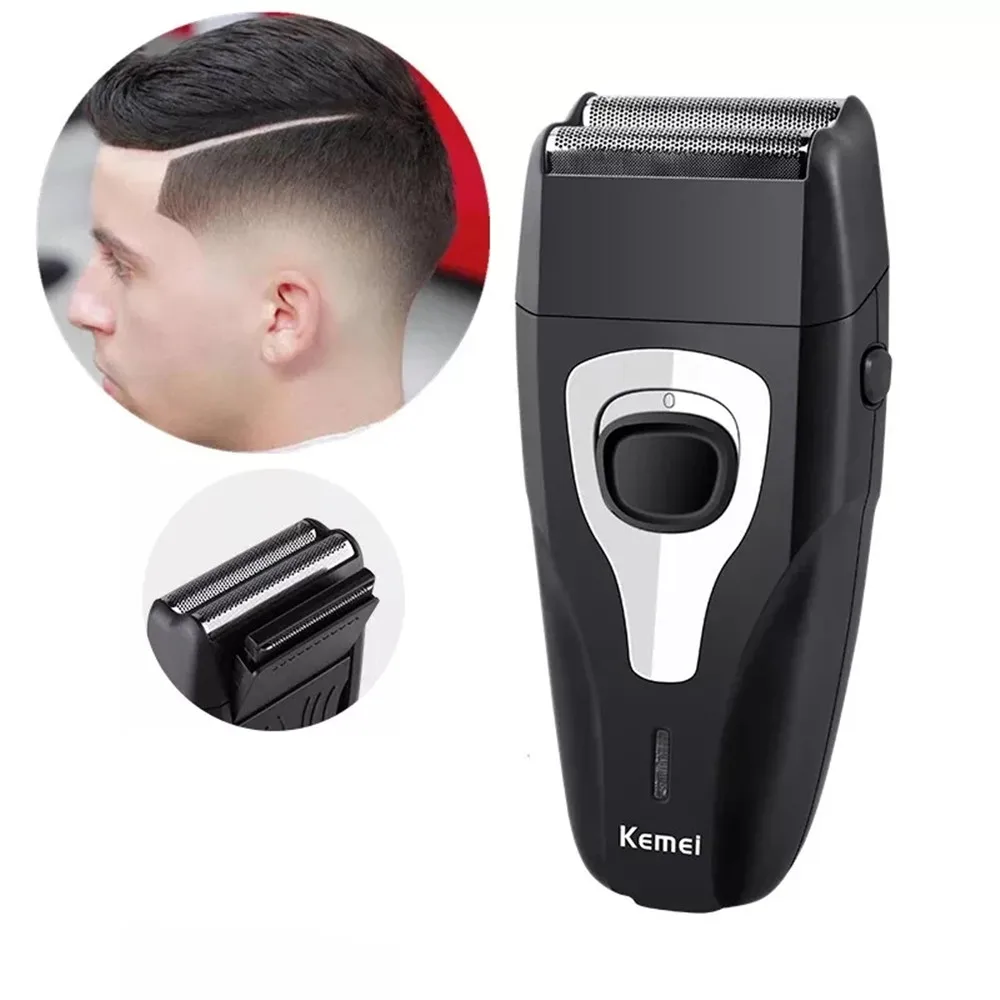 

Kemei KM-1103 Electric Shavers Male Rechargeable Reciprocating Face Razor Dual-Net Face Shaver Razor Face Care Hair Cutting Kit