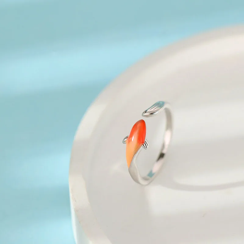 Red Koi Fish Ring Women Vintage Jewelry for Women Silver Color Lucky Rings Classical Art Exquisite luxury ladies jewelry
Red Koi Fish Ring Women Vintage Jewelry for Women Silver Color Lucky Rings Classical Art Exquisite luxury ladies jewelry