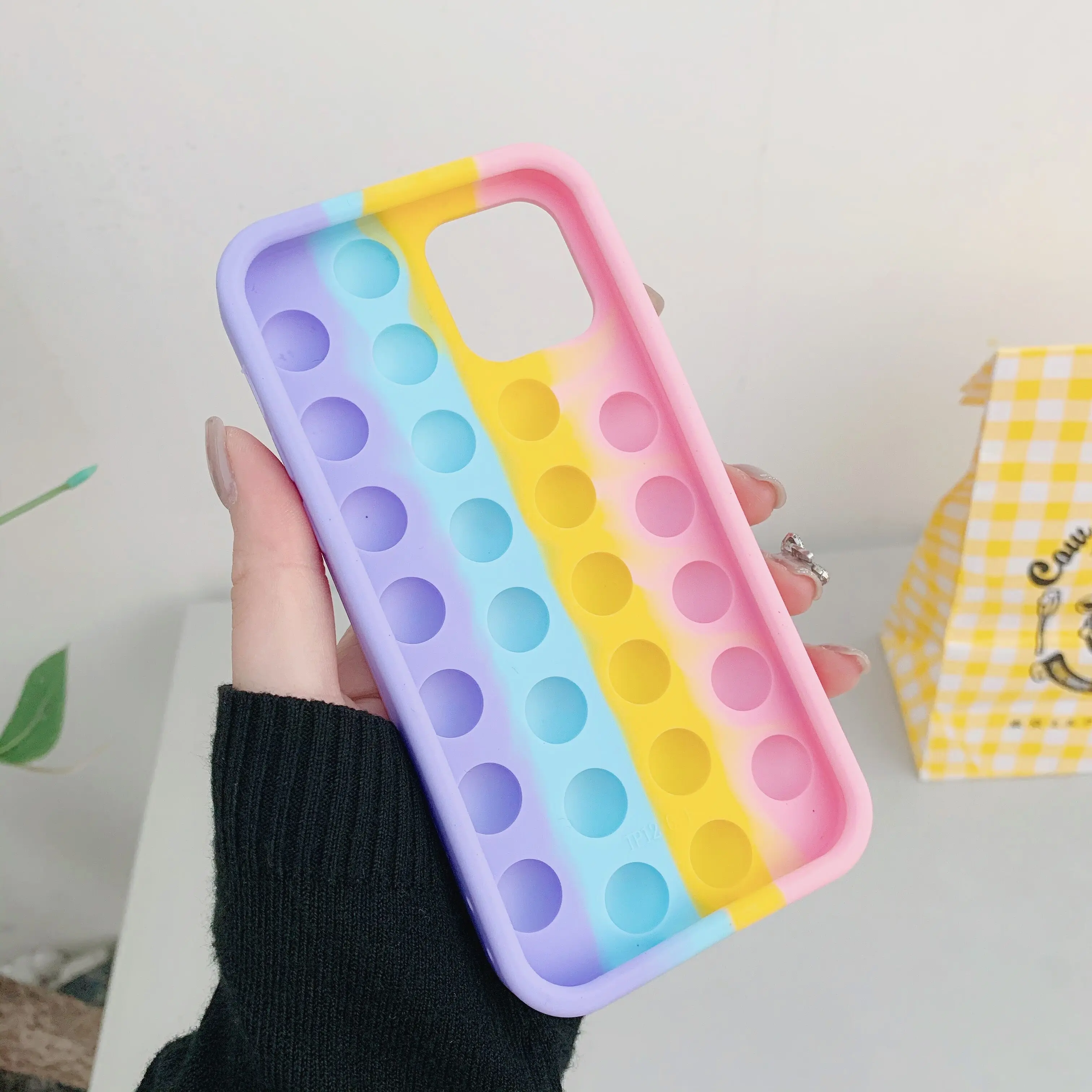Rainbow Reliver Stress Pop Fidget Silicone Phone Case For Iphone 6 6s 7 8 Plus X XR XS 11 12 Pro Max Back Cover Reliver Stress
Rainbow Reliver Stress Pop Fidget Silicone Phone Case For Iphone 6 6s 7 8 Plus X XR XS 11 12 Pro Max Back Cover Reliver Stress