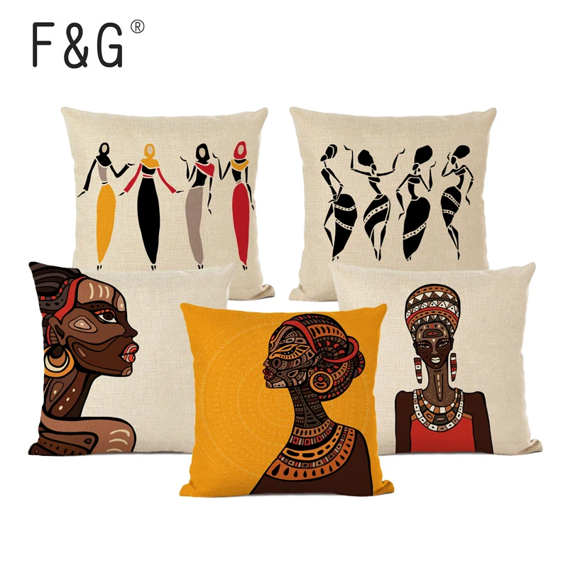African Woman Design Cushion Cover Home Decor Simple Portrait Printing Decorative Pillows Cover Square Linen Throw Pillow Case
African Woman Design Cushion Cover Home Decor Simple Portrait Printing Decorative Pillows Cover Square Linen Throw Pillow Case