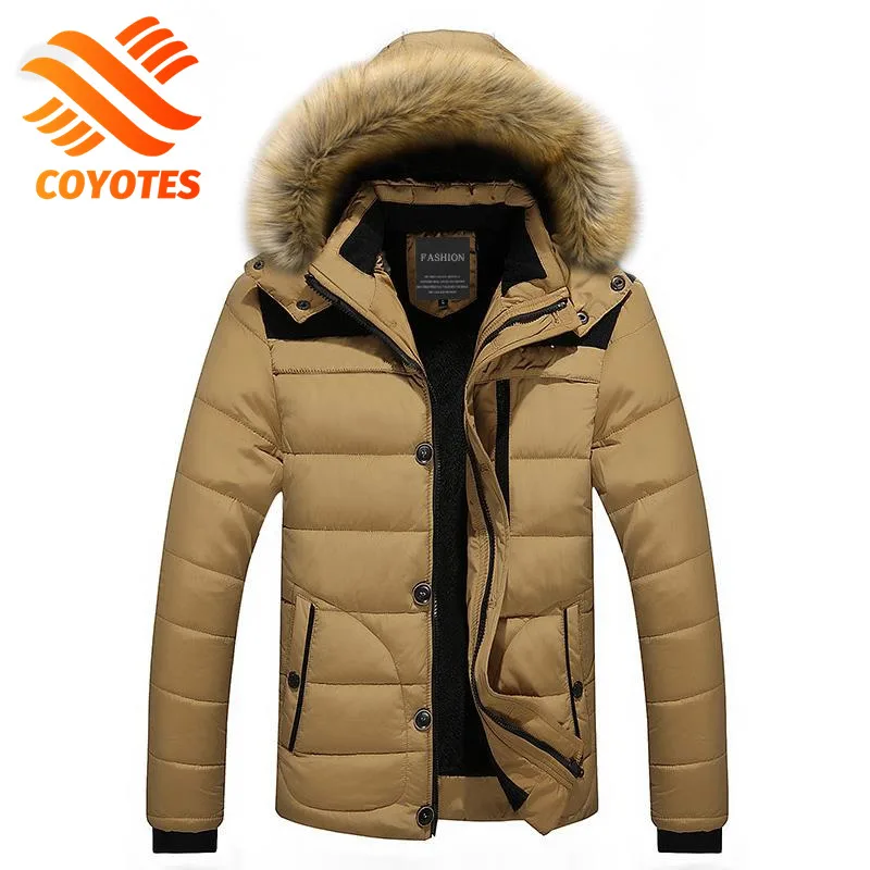 COYOTES 6XL Men 2021 Autumn Winter Outwear Warm Parkas Jacket Coat Mens Casual Windproof Waterproof Pockets Hooded Parkas
COYOTES 6XL Men 2021 Autumn Winter Outwear Warm Parkas Jacket Coat Mens Casual Windproof Waterproof Pockets Hooded Parkas