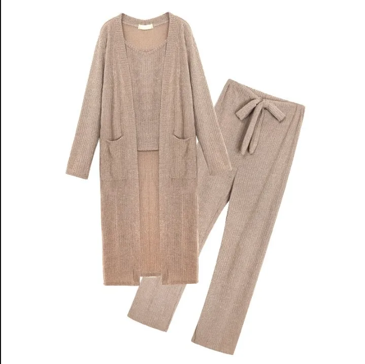Zoulv 2021 Fashion Spring Female Korean Casual Loose Trousers Three-piece New Women's Sling Knit Cardigan Suit
Zoulv 2021 Fashion Spring Female Korean Casual Loose Trousers Three-piece New Women's Sling Knit Cardigan Suit