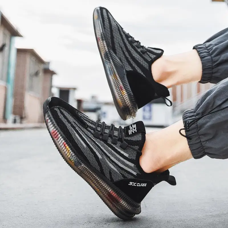 New Fashion Men's Running Shoes Rainbow Sole Sneakers Mesh Breathable Non-slip Sports Shoes Fashion Men's Jogging Casual Shoes
New Fashion Men's Running Shoes Rainbow Sole Sneakers Mesh Breathable Non-slip Sports Shoes Fashion Men's Jogging Casual Shoes