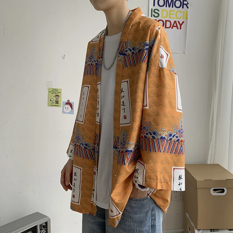 Japanese Kimono Haori Fashion Style Vintage Long Sleeve Printing Loose Thin Cardigan Summer Harajuku Style Streetwear 2021 New
Japanese Kimono Haori Fashion Style Vintage Long Sleeve Printing Loose Thin Cardigan Summer Harajuku Style Streetwear 2021 New