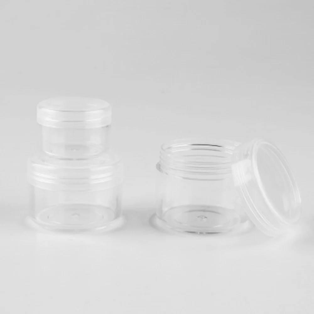 Empty Makeup Jar Pot Refillable Sample Bottles 3g/5g/10g/15g/20g Plastic Transparent Travel Face Cream Lotion Cosmetic Containe
Empty Makeup Jar Pot Refillable Sample Bottles 3g/5g/10g/15g/20g Plastic Transparent Travel Face Cream Lotion Cosmetic Containe