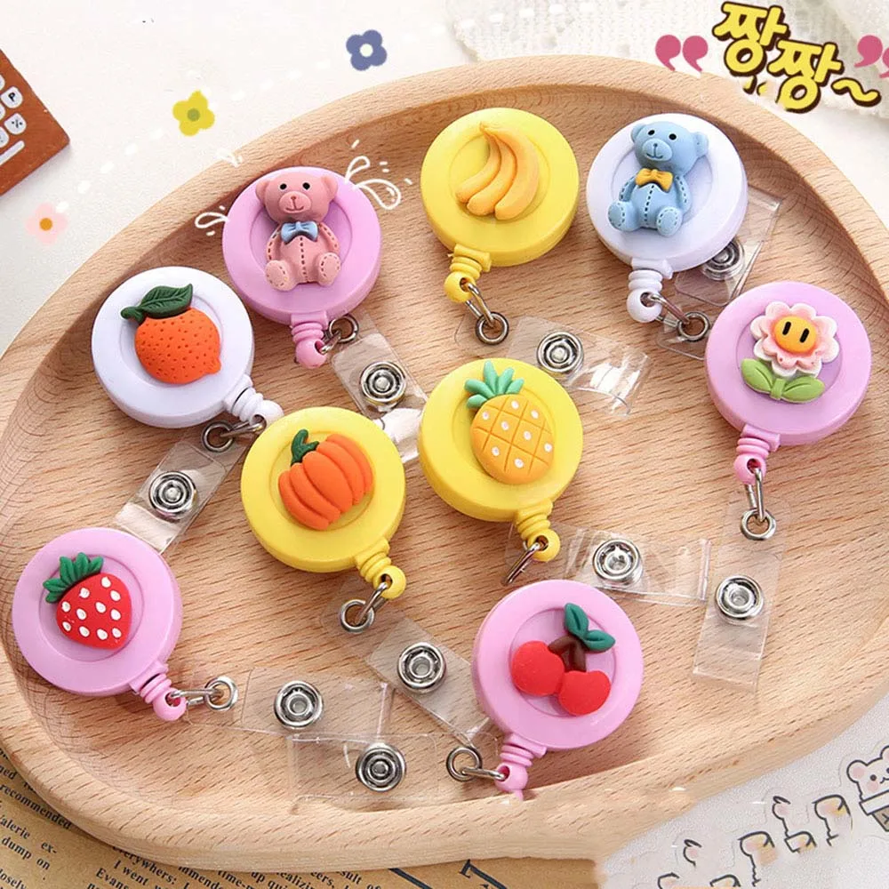 1Pc Cute Cartoon Fruit Retractable Badge Reel Students Exhibition Pull Key Name Card Badge Holder School Office Supplies
1Pc Cute Cartoon Fruit Retractable Badge Reel Students Exhibition Pull Key Name Card Badge Holder School Office Supplies