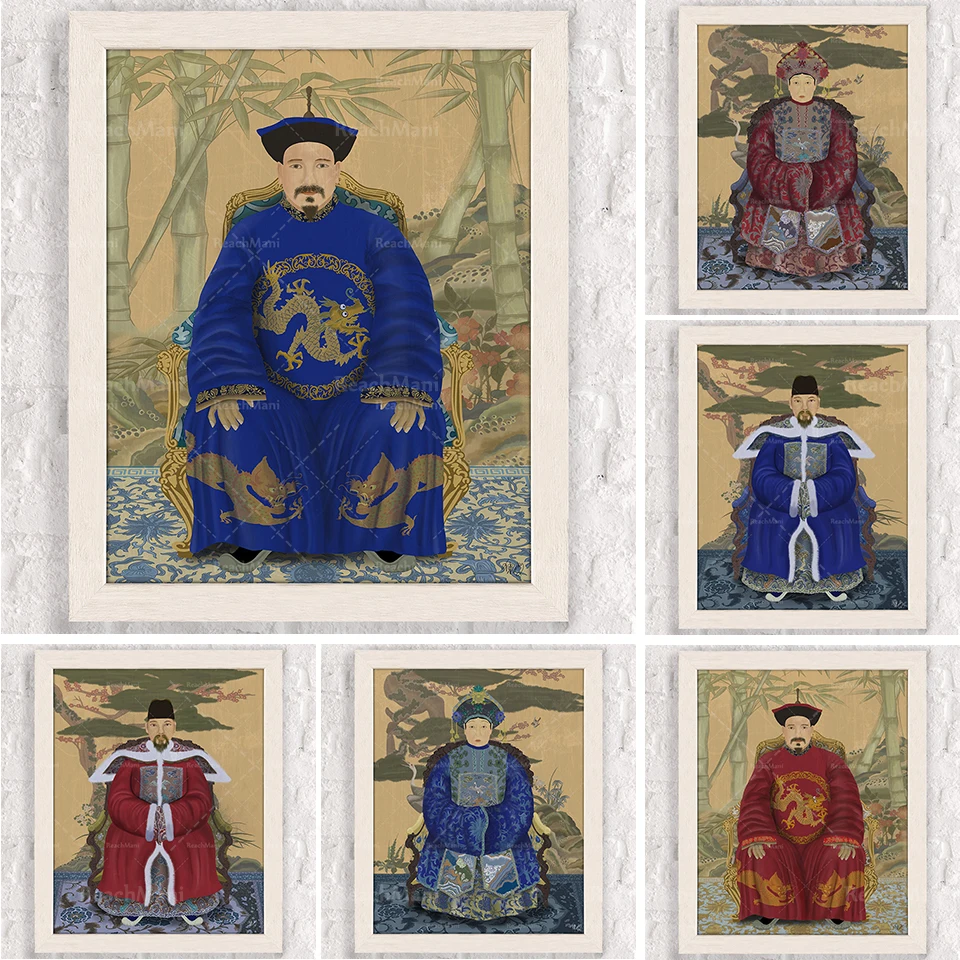 Chinese ancestor prints, traditional decoration, art prints of emperors and queens, Chinese style decoration, Asian home decorat
Chinese ancestor prints, traditional decoration, art prints of emperors and queens, Chinese style decoration, Asian home decorat