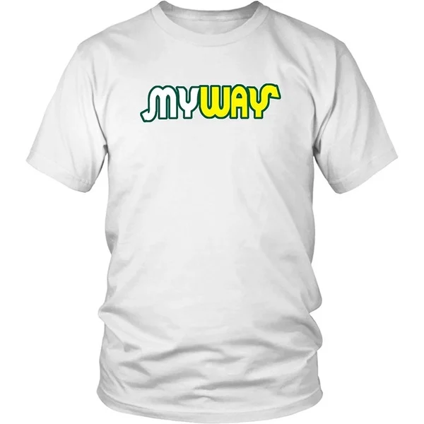 summer t-shirts My Way Short Sleeve T-Shirt - Unisex Cotton T Shirt - Funny Parody men's fashion T-shirt
summer t-shirts My Way Short Sleeve T-Shirt - Unisex Cotton T Shirt - Funny Parody men's fashion T-shirt