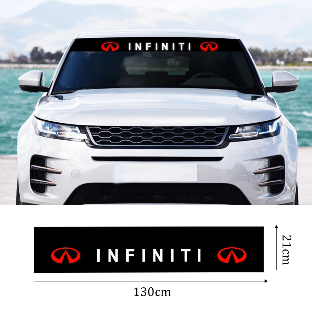 Creative Car Front/Rear Windshield Stickers Car Logo PVC Sticker For Infiniti FX35 Q50 Q30 ESQ QX50 QX60 QX70 EX JX35 G35 G37
Creative Car Front/Rear Windshield Stickers Car Logo PVC Sticker For Infiniti FX35 Q50 Q30 ESQ QX50 QX60 QX70 EX JX35 G35 G37