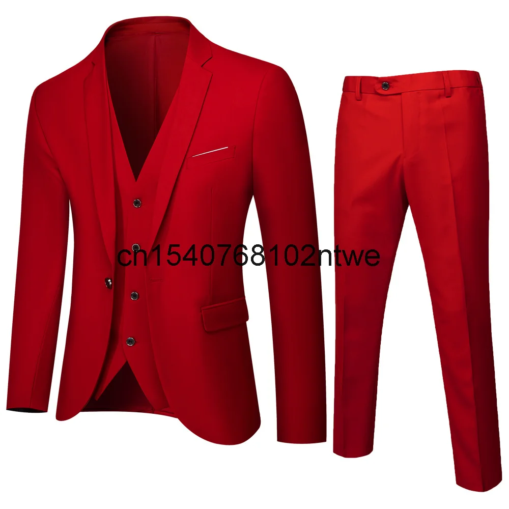 2021 new men's solid color suit three piece bridegroom wedding dress business casual suit
2021 new men's solid color suit three piece bridegroom wedding dress business casual suit