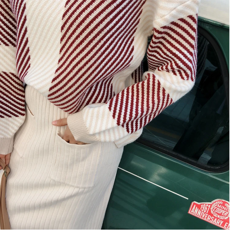 Winter warm Knitted Womans Suits Thick Loose Sweater Pencil Skirts Sets For Woman Casual Ladies Two pieces Suit high Quality
Winter warm Knitted Womans Suits Thick Loose Sweater Pencil Skirts Sets For Woman Casual Ladies Two pieces Suit high Quality
