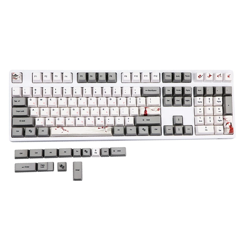 120-Key PBT Keycap Set Sublimation 6.25U Space Mechanical Keyboard Replacement Keycap Compatible with 60/87/96/104/108
120-Key PBT Keycap Set Sublimation 6.25U Space Mechanical Keyboard Replacement Keycap Compatible with 60/87/96/104/108
