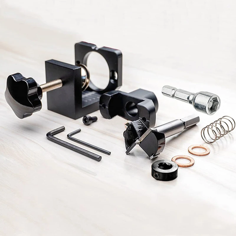 35mm Aluminum Alloy Hinge Positioner Adjustable Hinge Jig Kit Template Guide Tools For Face Frame Cabinet Door Hinges
35mm Aluminum Alloy Hinge Positioner Adjustable Hinge Jig Kit Template Guide Tools For Face Frame Cabinet Door Hinges