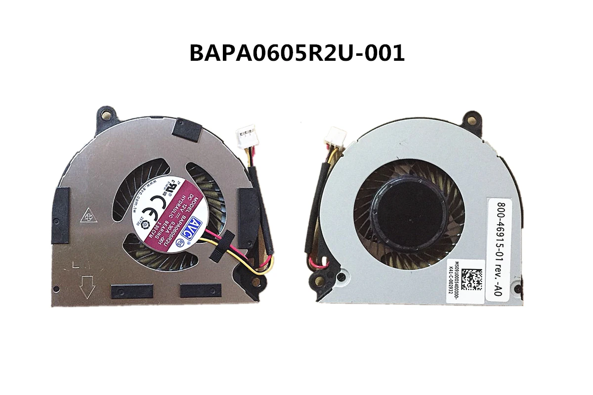 New Original Laptop/Notebook CPU Cooling Fan For AVC BAPA0605R2U-001 5V 0.50A K41-C-002932 800-46915-01
New Original Laptop/Notebook CPU Cooling Fan For AVC BAPA0605R2U-001 5V 0.50A K41-C-002932 800-46915-01