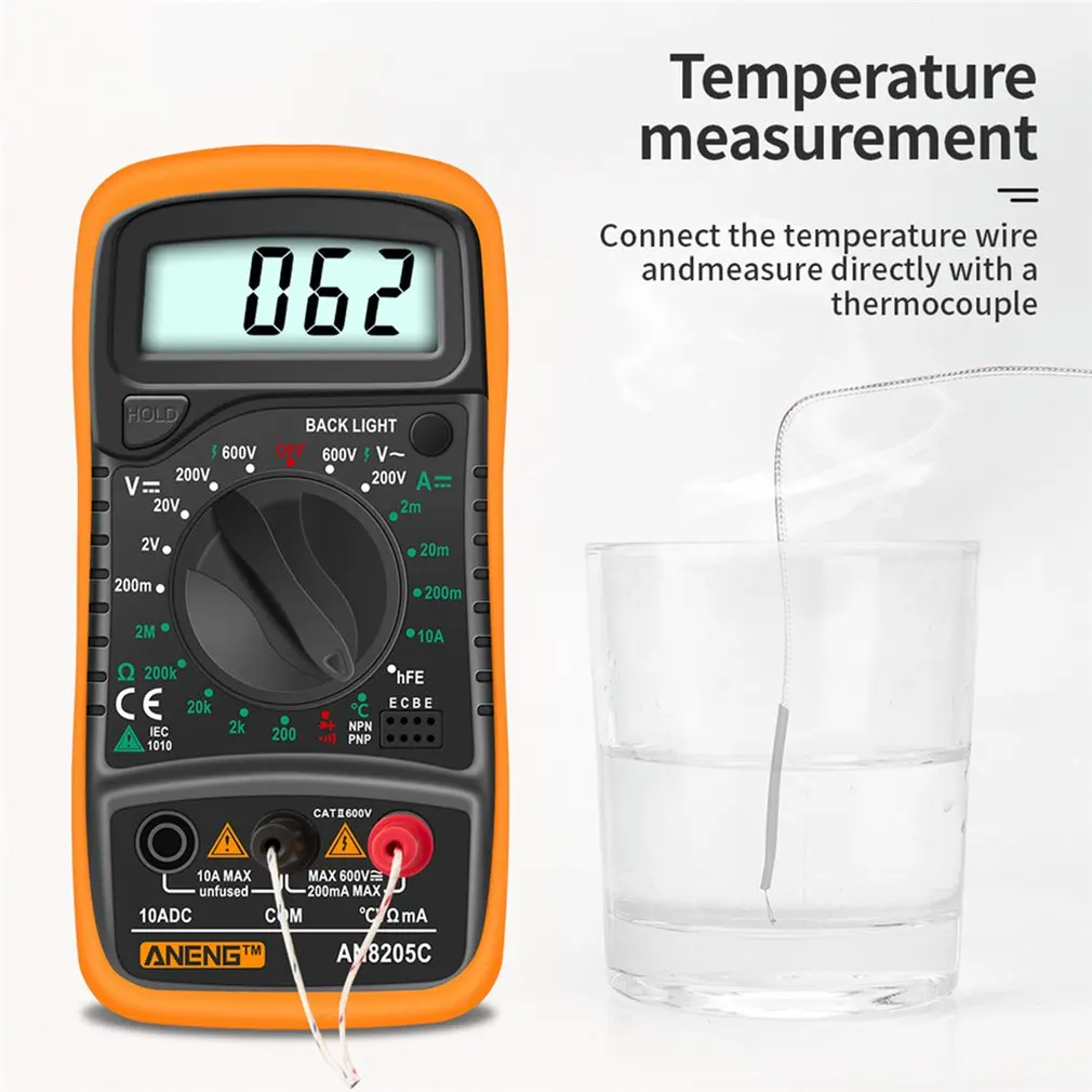 Multi Function High Precision Multimeter Ammeter Volt Resistance Tester Household Precise Current Meter
Multi Function High Precision Multimeter Ammeter Volt Resistance Tester Household Precise Current Meter