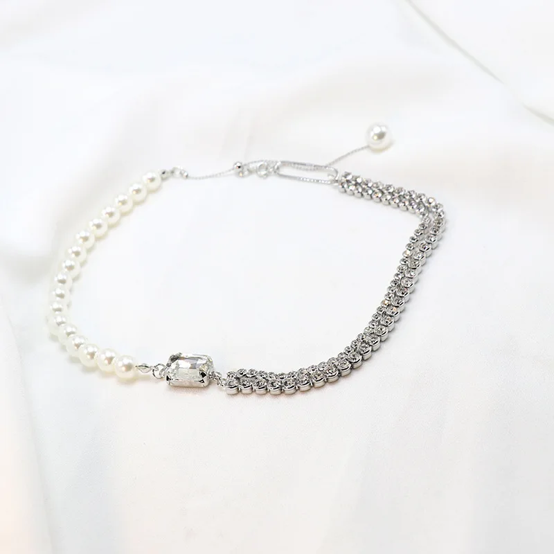Korean Simulation Pearl Asymmetric Choker Necklaces For Women Trendy Romantic Multilayer Crystal Clavicle Chain 2021 New Jewelry
Korean Simulation Pearl Asymmetric Choker Necklaces For Women Trendy Romantic Multilayer Crystal Clavicle Chain 2021 New Jewelry