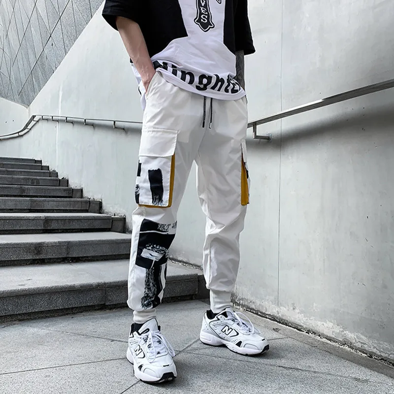 Hip-Hop Functional Wind Cargo Pants Men Loose Printed Pocket Sweatpants Jogger Pants Japanese Fashion White Cotton Harem Trouser
Hip-Hop Functional Wind Cargo Pants Men Loose Printed Pocket Sweatpants Jogger Pants Japanese Fashion White Cotton Harem Trouser