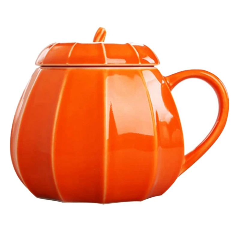 Mug Pumpkin Mug with Lid - Ceramic Decorations Ornament Coffee Mugs Big Cute Fall Decor Cups Teacup - Birthday Gift Idea
Mug Pumpkin Mug with Lid - Ceramic Decorations Ornament Coffee Mugs Big Cute Fall Decor Cups Teacup - Birthday Gift Idea