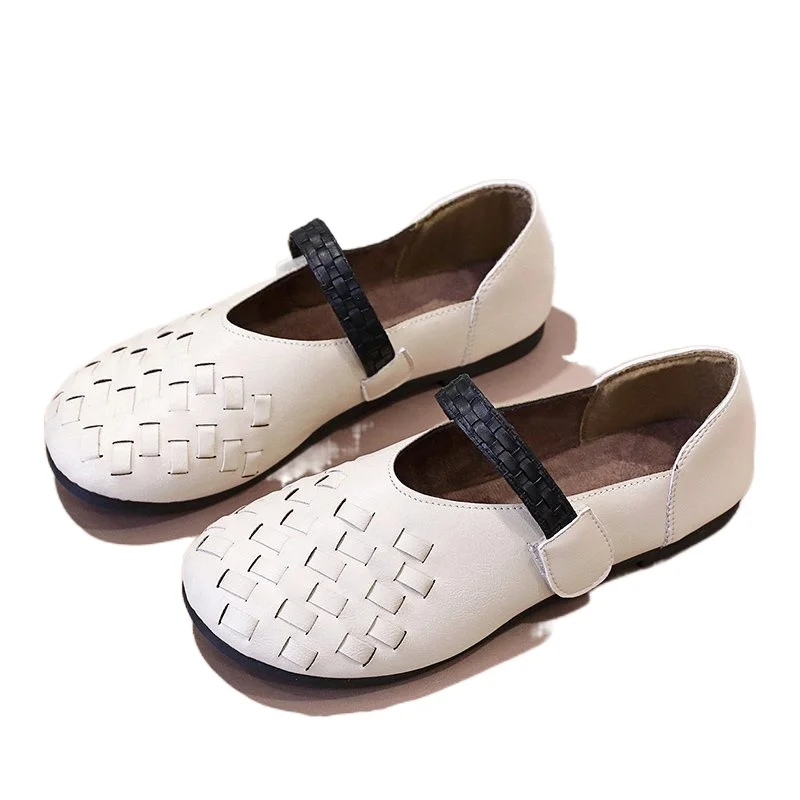 2021 New Spring Autumn Fashion Women's Flats Shoes Casual Hollow Breathable Handmade Hook Loop Ladies Shallow Single Shoes
2021 New Spring Autumn Fashion Women's Flats Shoes Casual Hollow Breathable Handmade Hook Loop Ladies Shallow Single Shoes
