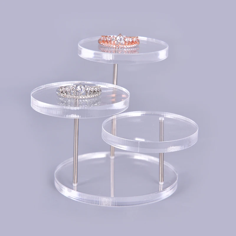 1pcs 3 Layers Fashion Round Acrylic Jewelry Display Stand Necklace Earring Ring Show Rack
1pcs 3 Layers Fashion Round Acrylic Jewelry Display Stand Necklace Earring Ring Show Rack