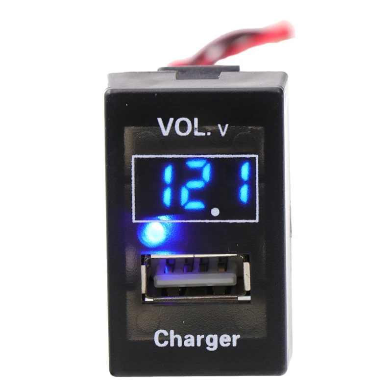 USB Charger DC12V 5V 2.1A Socket Car Led Digital Voltage Display Voltage Meter Battery Monitor for FORD Mazda
USB Charger DC12V 5V 2.1A Socket Car Led Digital Voltage Display Voltage Meter Battery Monitor for FORD Mazda